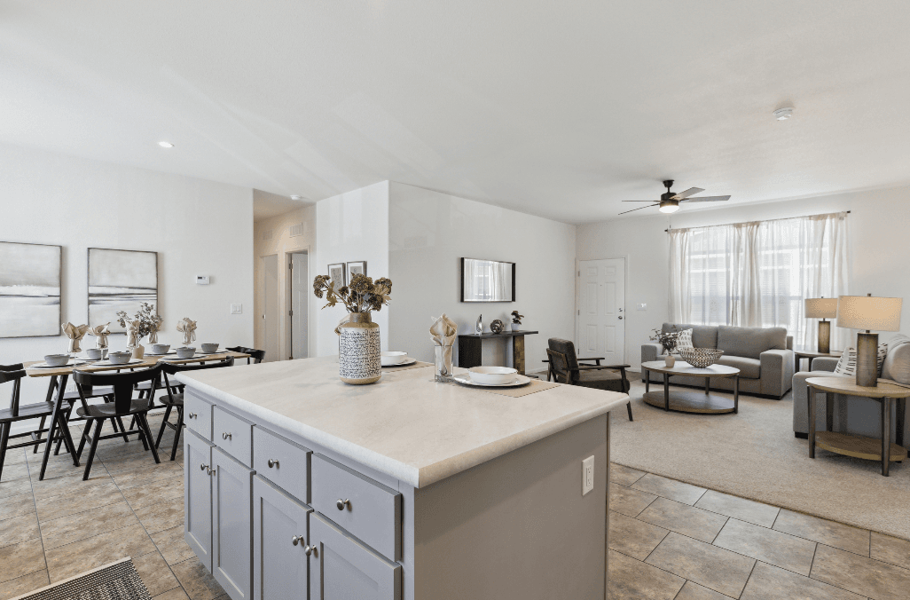 Olive kitchen home features