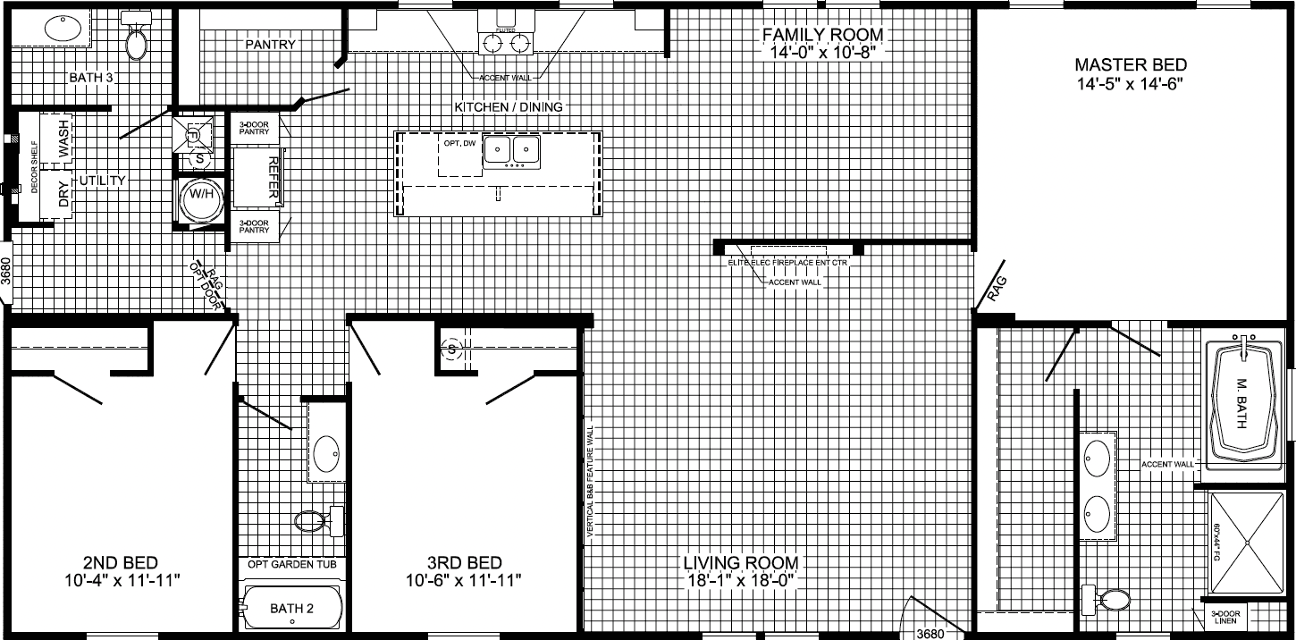 Sandy point floor plan home features