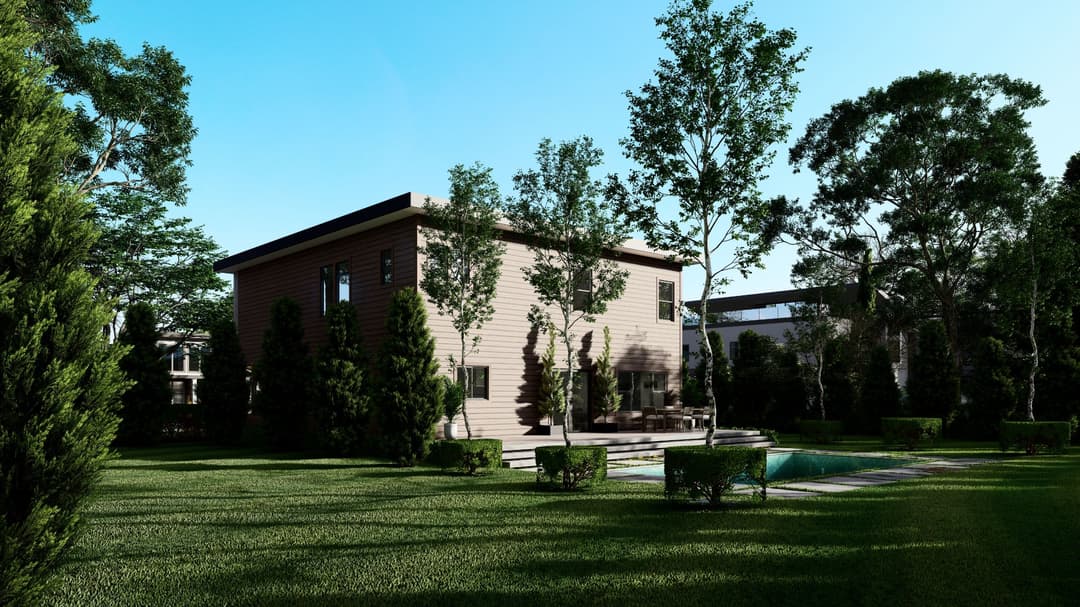 Model 5 exterior home features