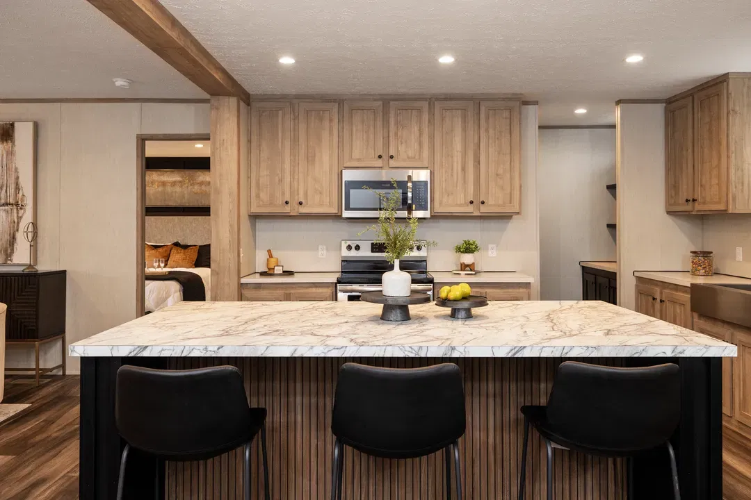 The dark sands kitchen home features