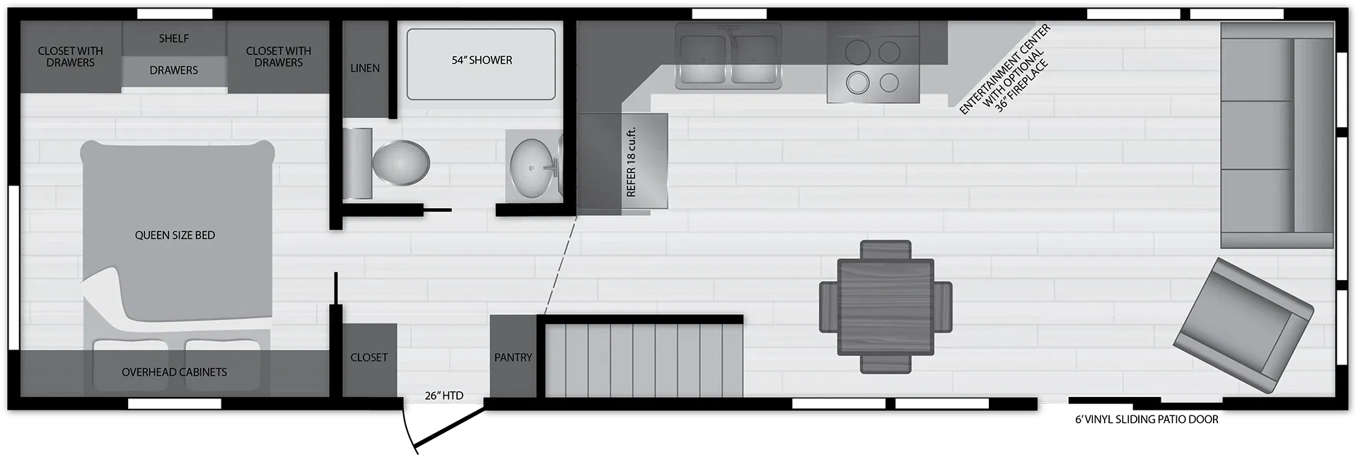 Lakeside 8113 floor plan home features