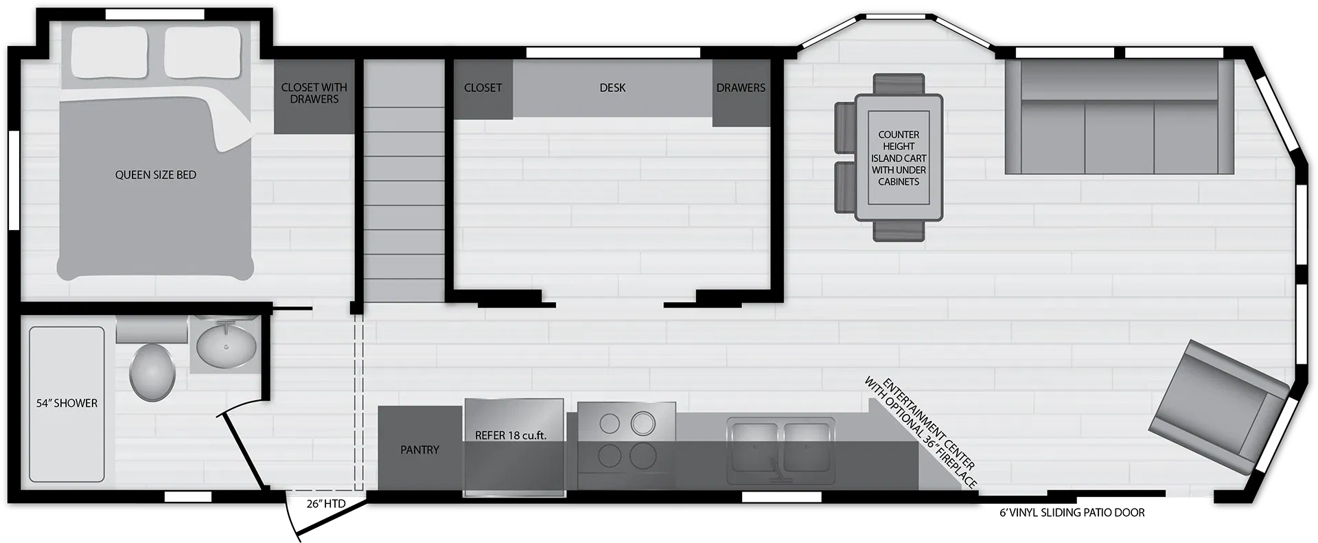 Island 6361 floor plan home features