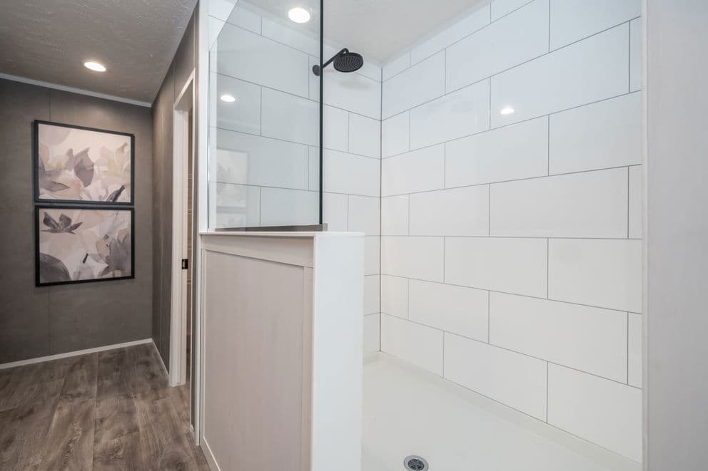 The fusion 3260 bathroom home features