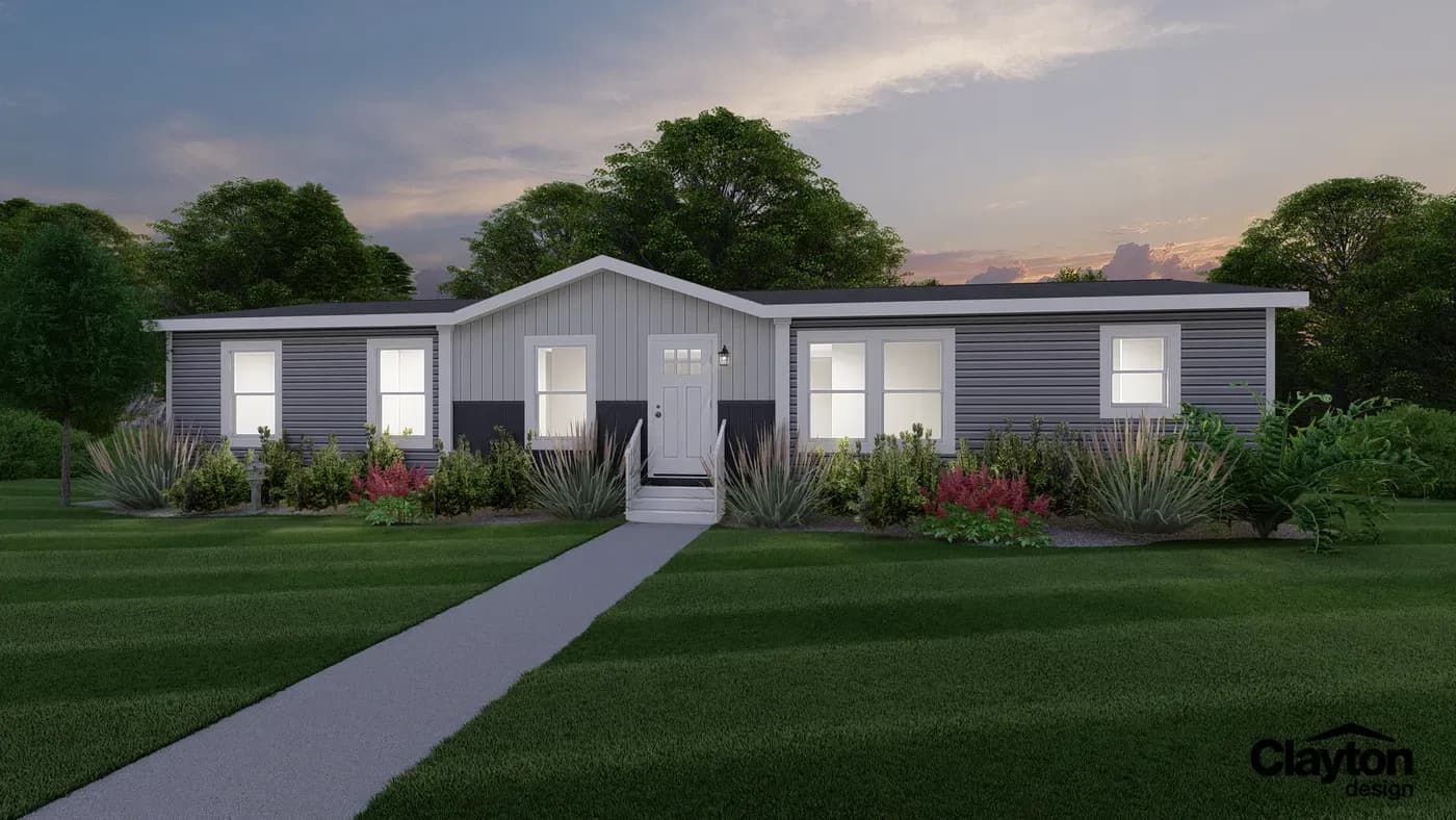 Breeze farmhouse hero, elevation, and exterior home features