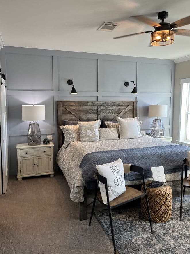 Easton farmhouse 30683a bedroom home features