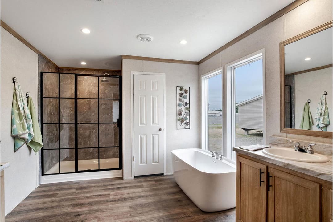 The dauphine bathroom home features