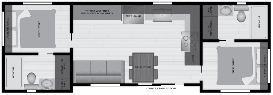 Eldorado 9092 floor plan home features