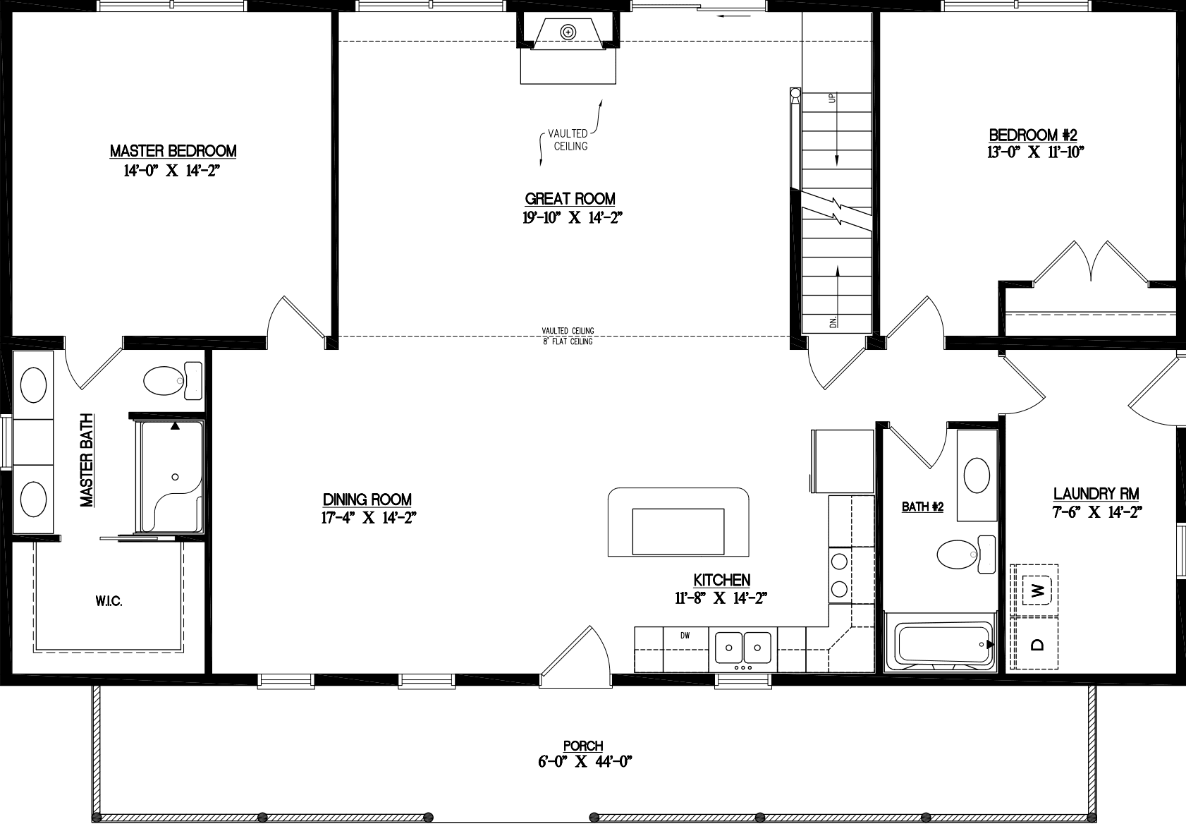 Timberline 3052 floor plan home features