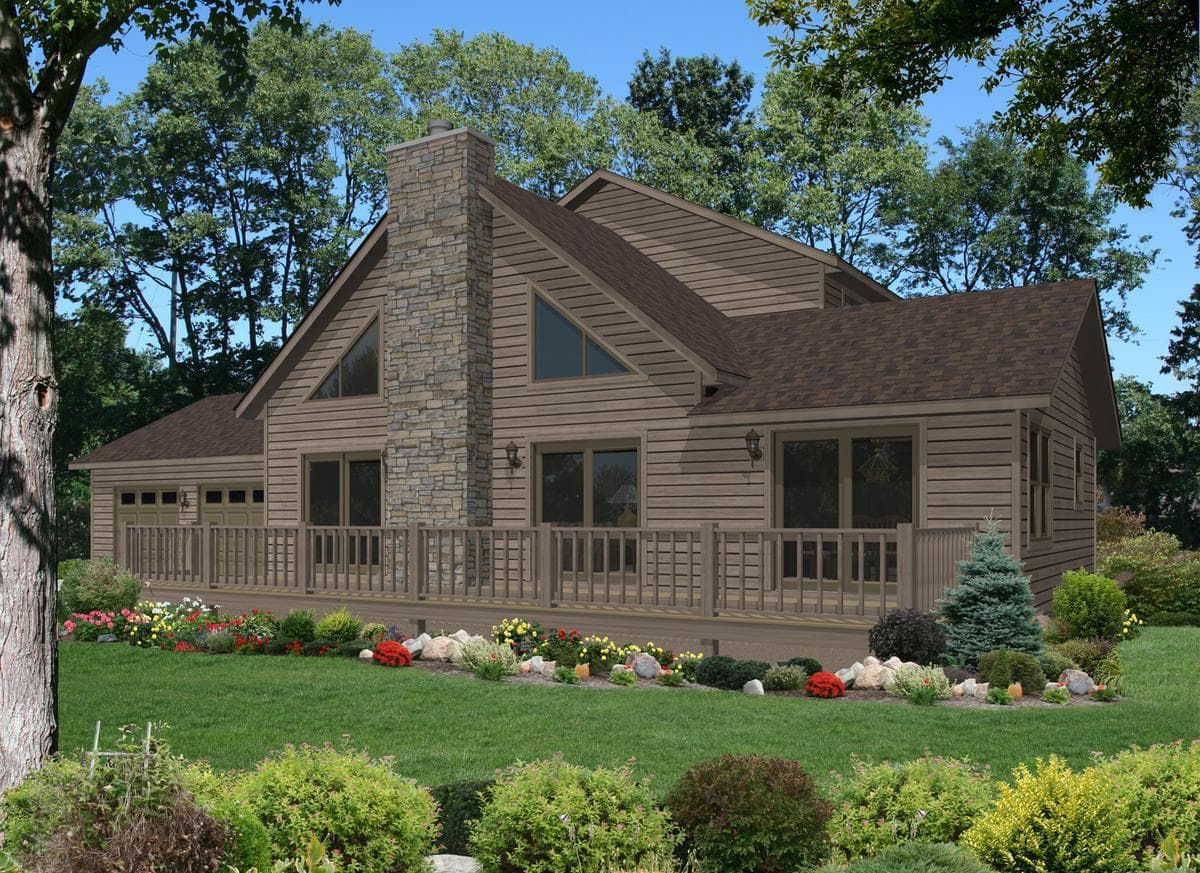 Timber trail hero, elevation, and exterior home features