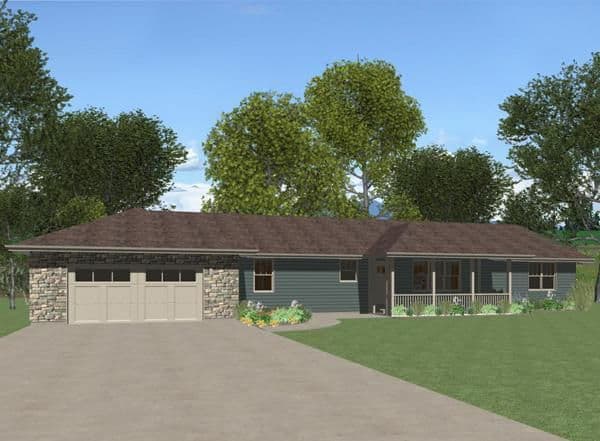 Brookdale 2320 elevation and exterior home features