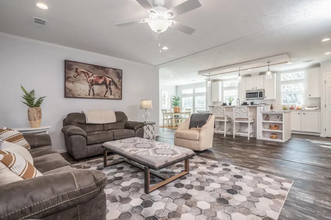 The hewitt interior home features