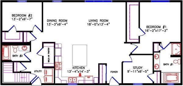 Brookdale 2350 floor plan home features
