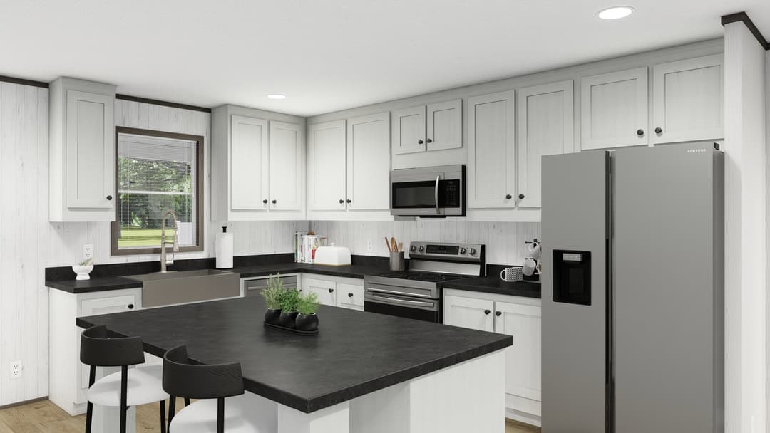 Retreat living 16682a kitchen home features