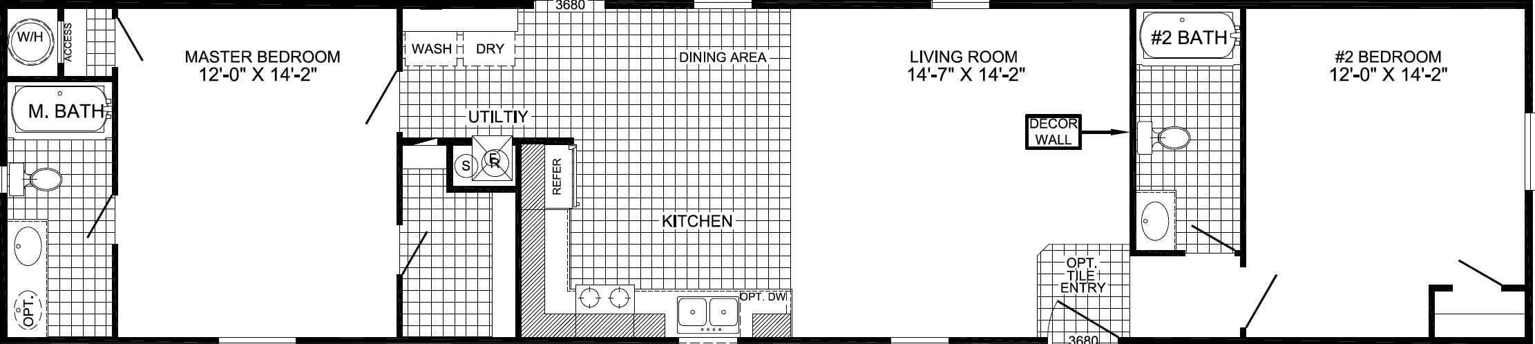 Dash 2 floor plan home features
