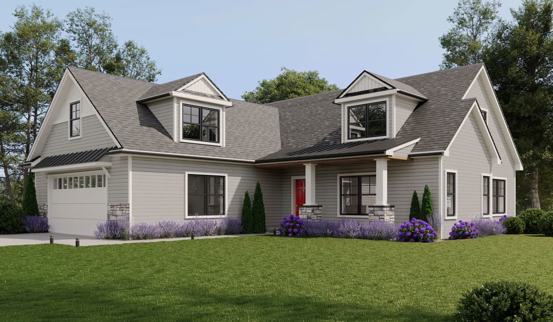 Hanover elevation and exterior home features