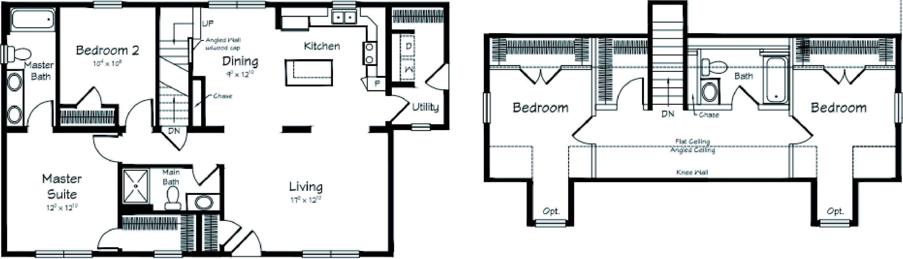 Fairfax ii cape floor plan home features