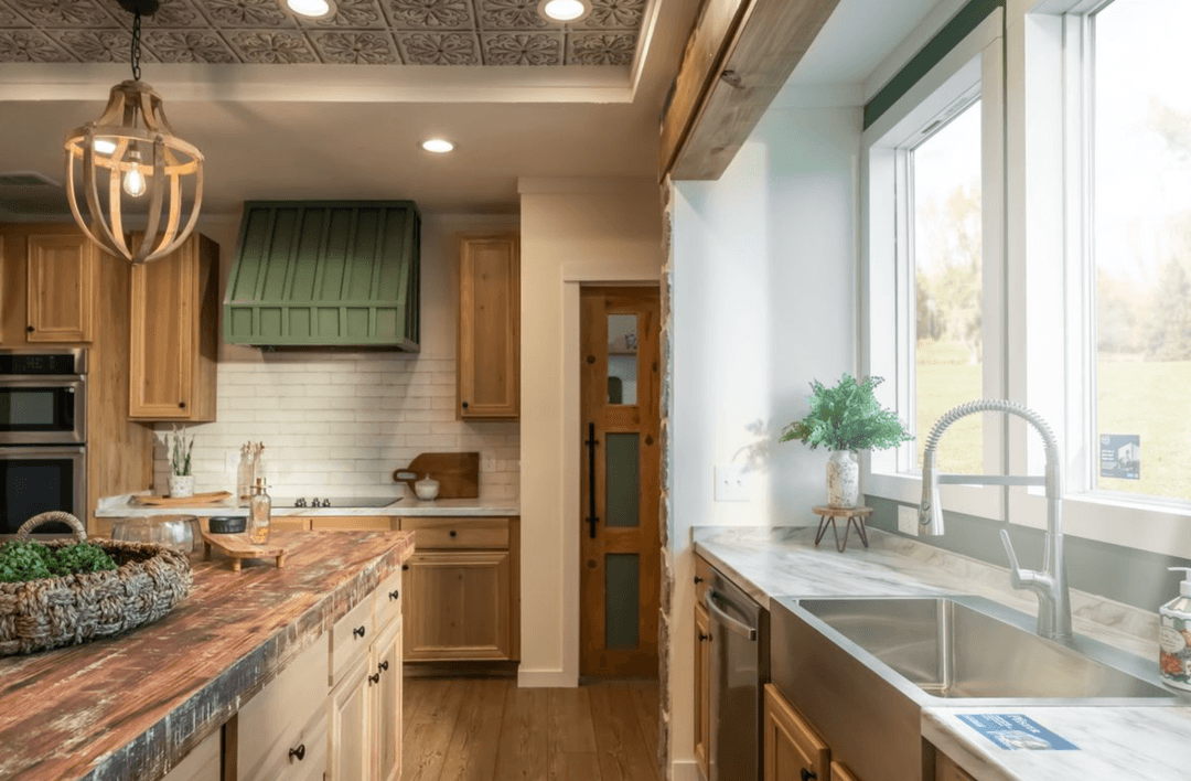 The rocking chair kitchen home features