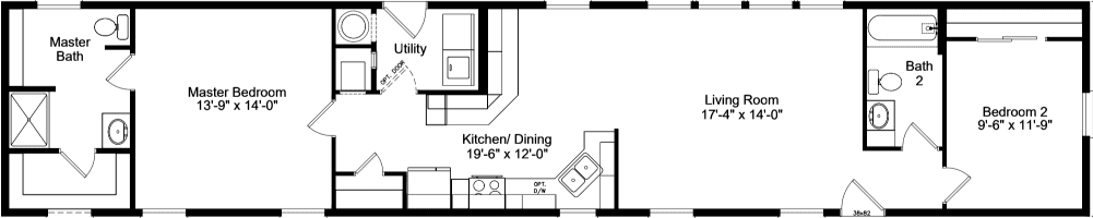 American freedom af15762s floor plan home features