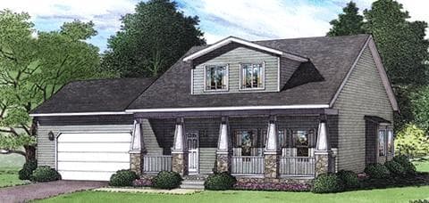 Omak hero, elevation, and exterior home features