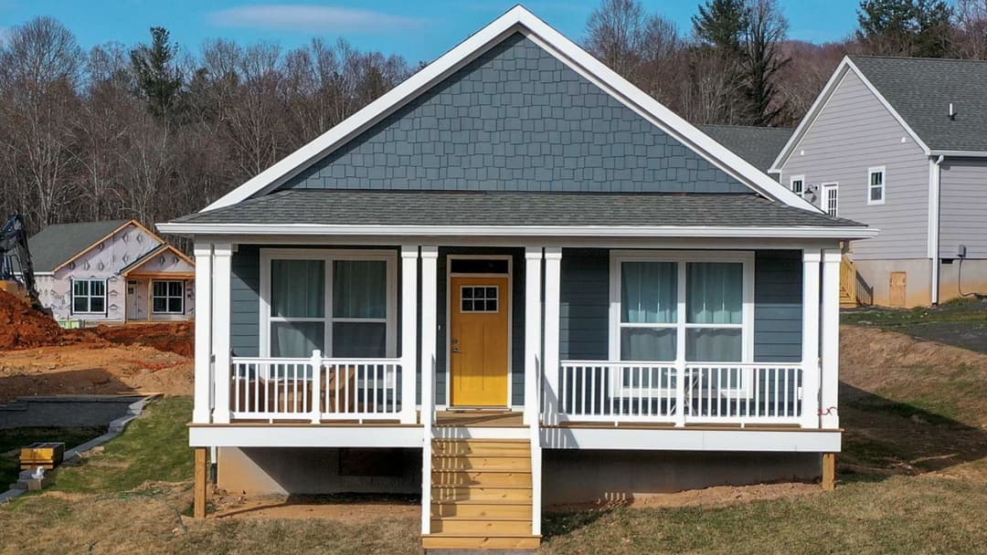 The laurel elevation and exterior home features