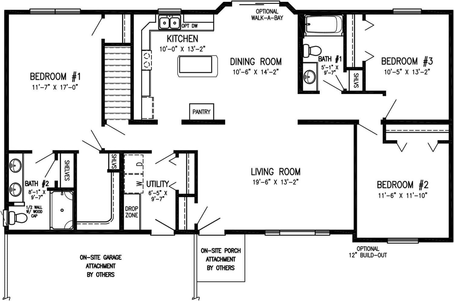 Sullivan floor plan home features