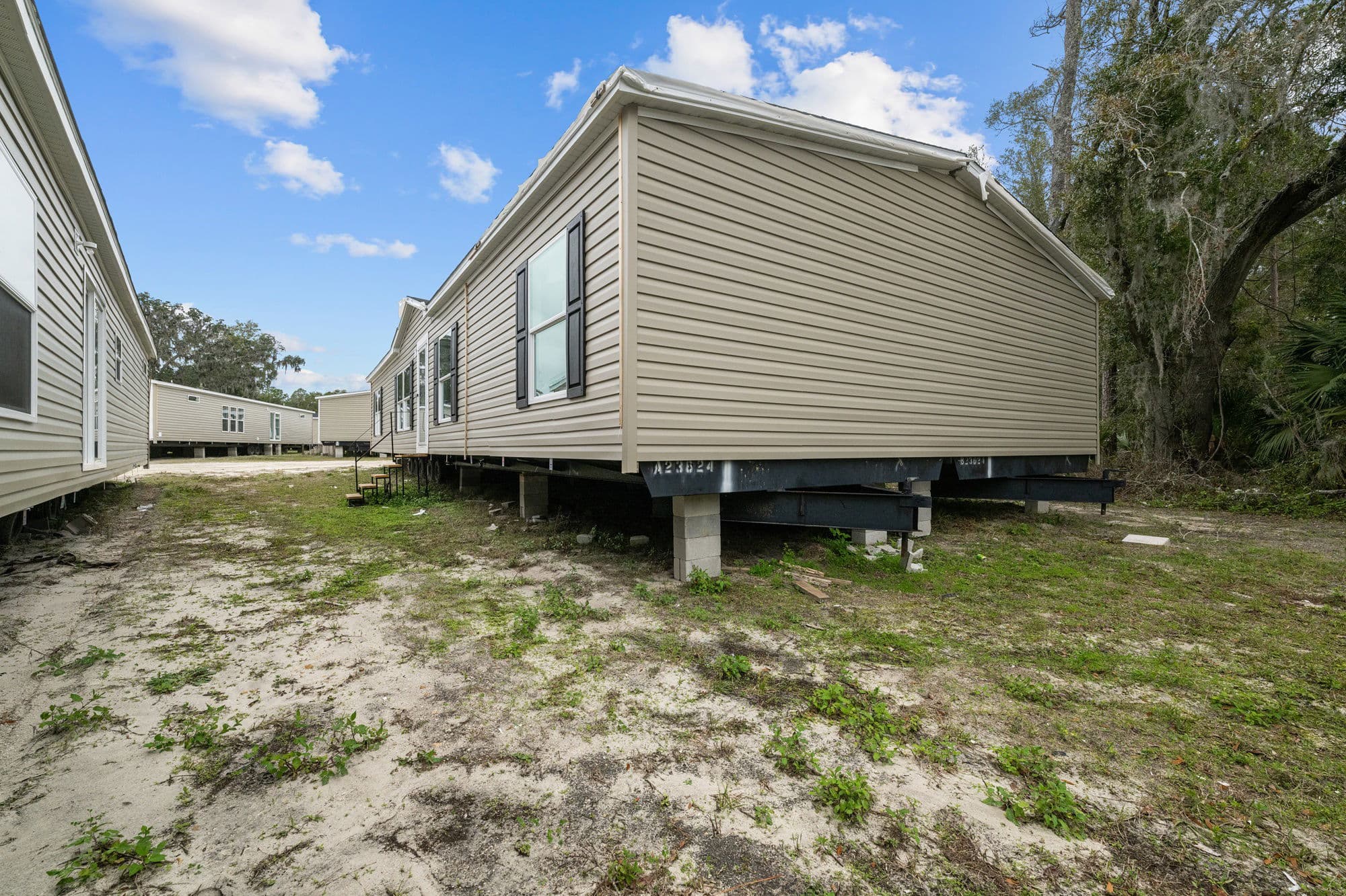 The messi exterior home features