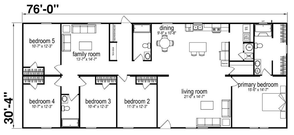 Mammoth  home features