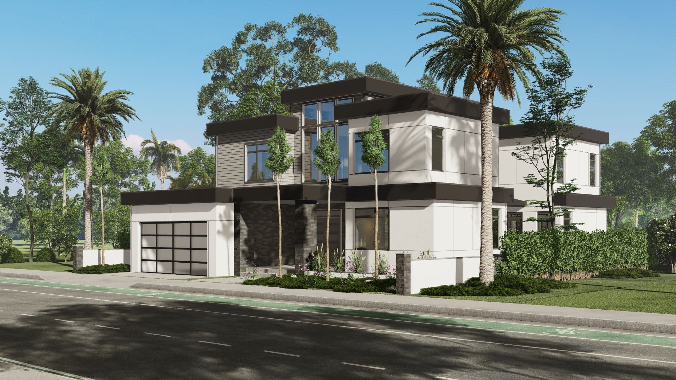 Model 1 exterior home features