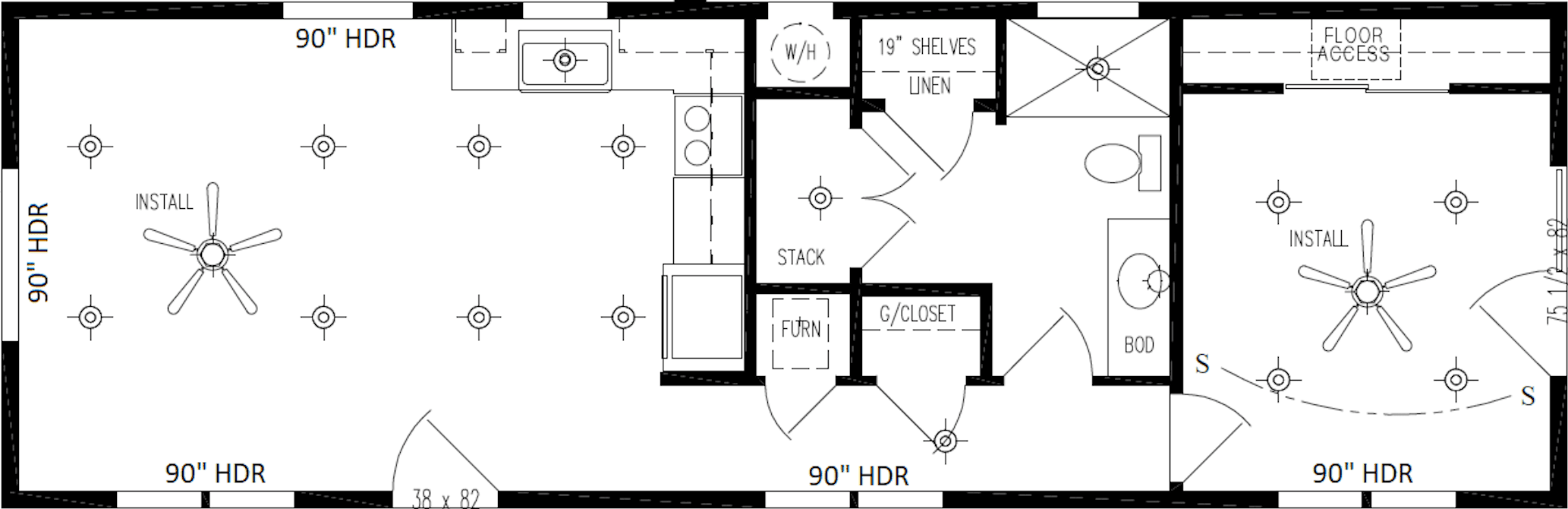 The saratoga floor plan home features