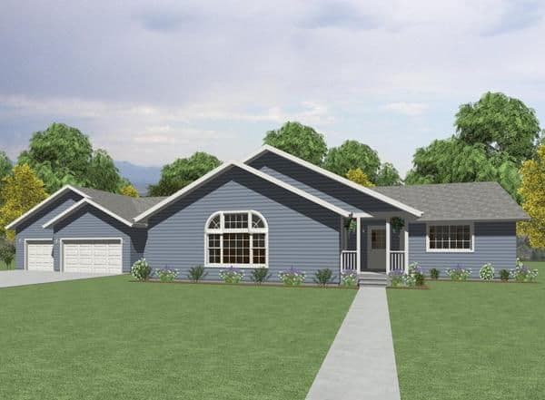 Spectrum 3675 elevation and exterior home features