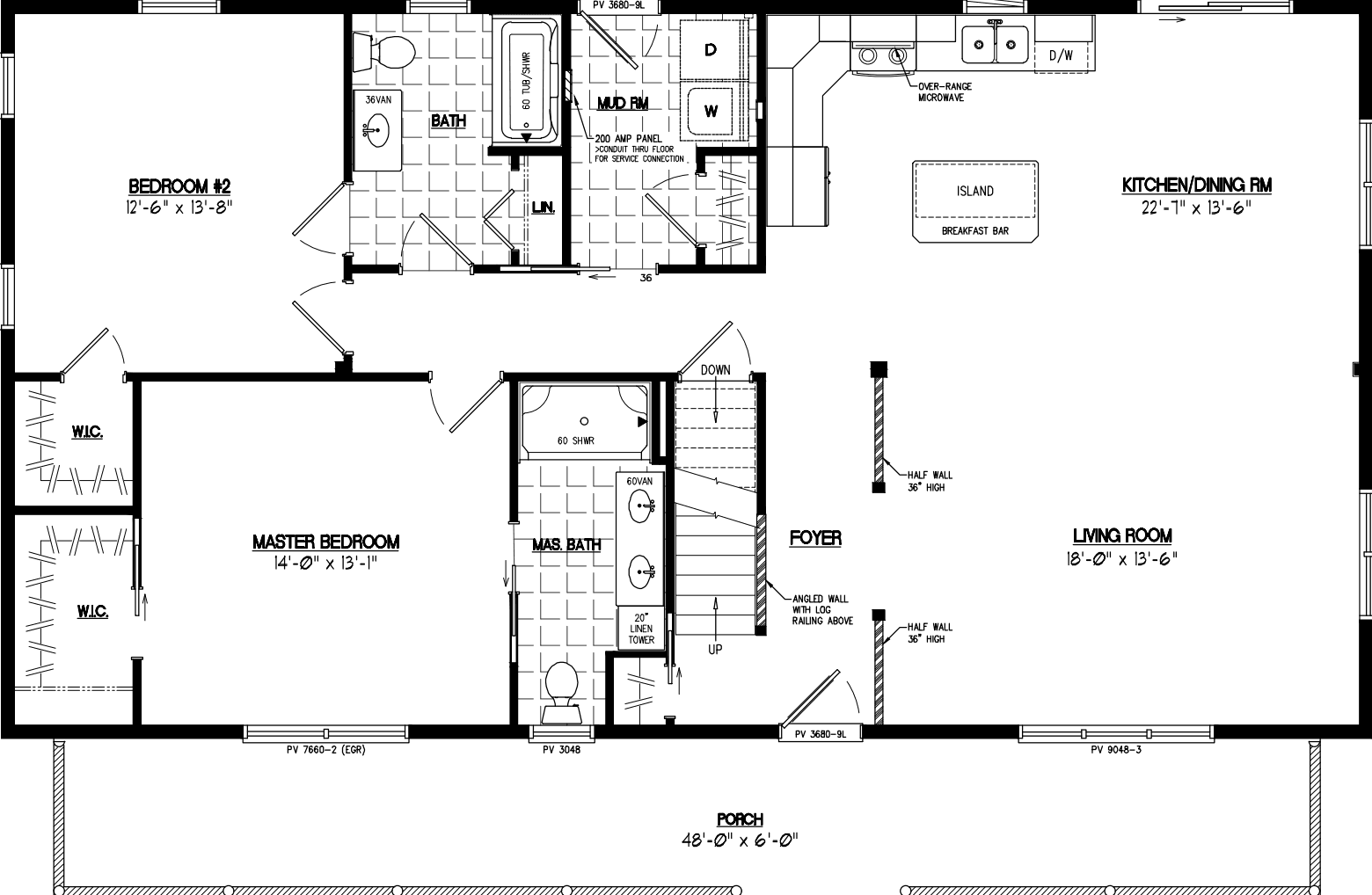 Mountaineer 2852 floor plan home features