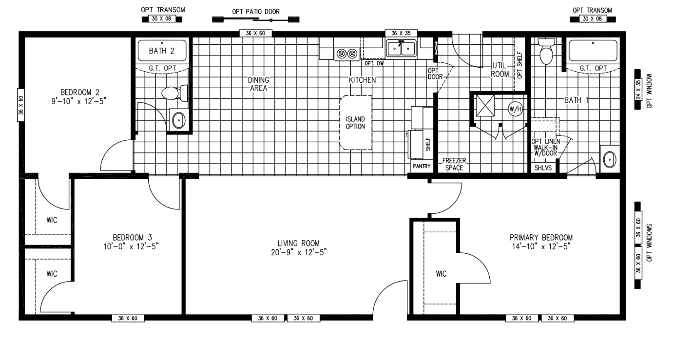 Spinel 56 hero and floor plan home features