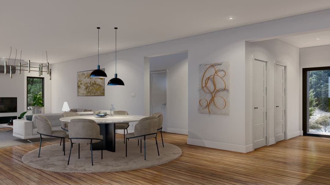 Model 17 interior home features