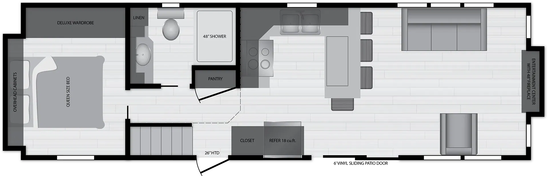 Island 6243 floor plan home features