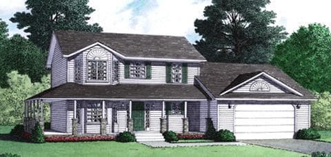 Kingston hero, elevation, and exterior home features