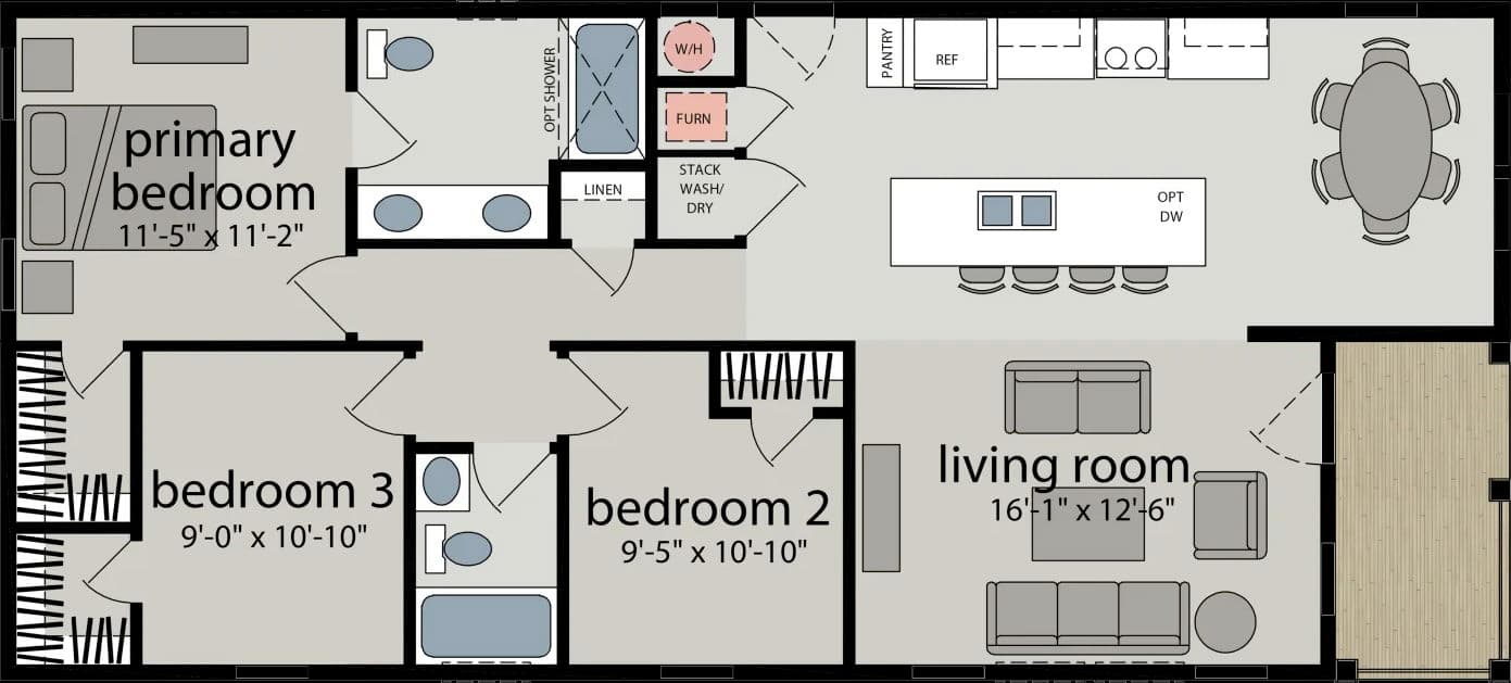 The sonoma floor plan home features