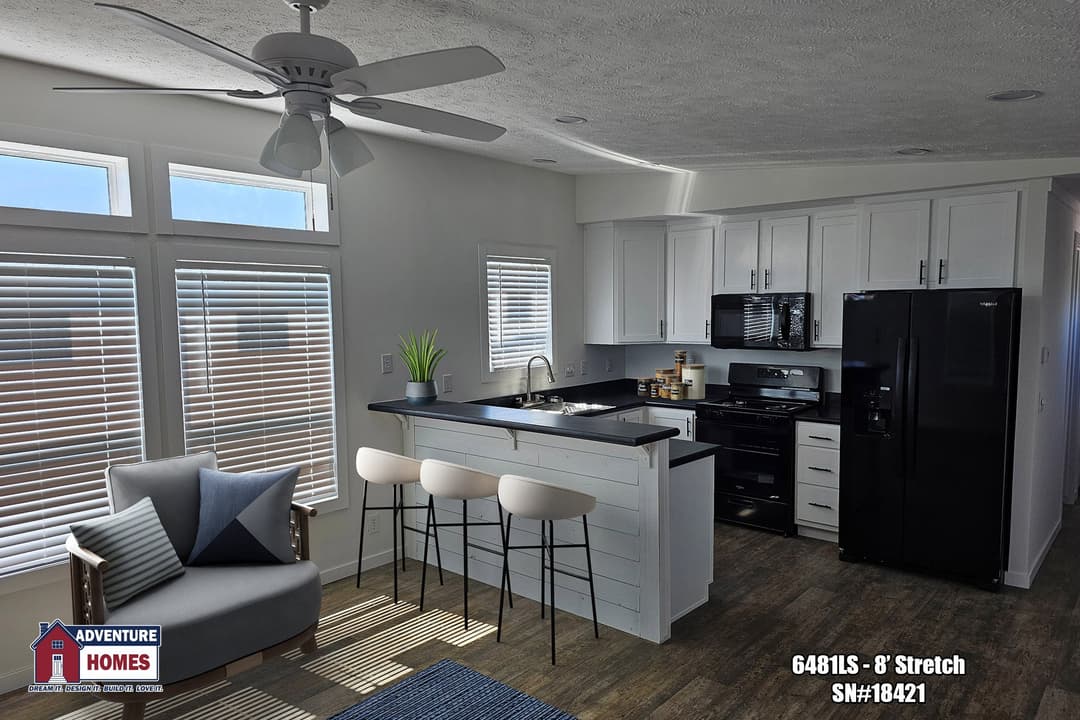 6481ls (8’ stretch) kitchen home features