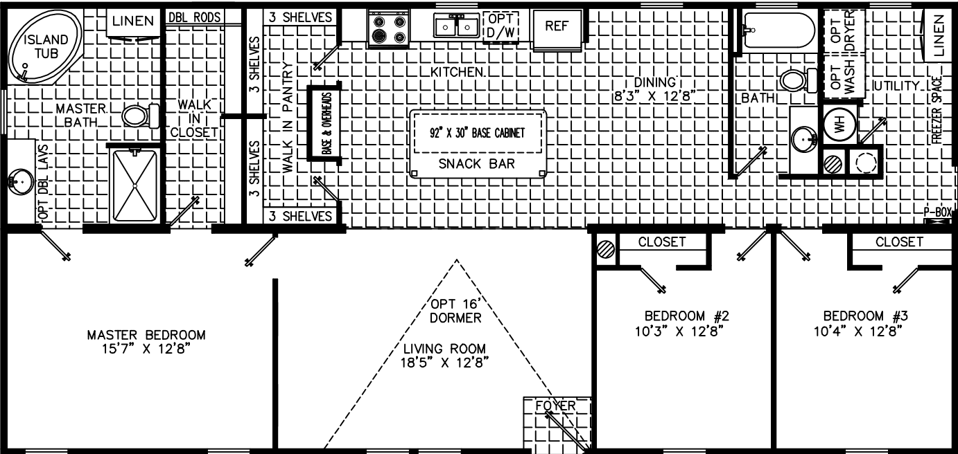 Carrie 2856 floor plan home features