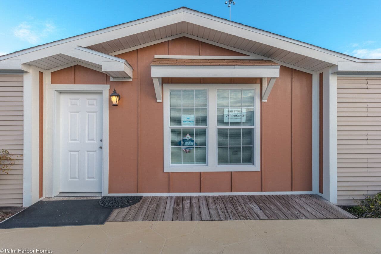 Pelican bay 30683a elevation and exterior home features