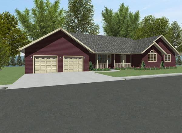 Spectrum 3660 elevation and exterior home features