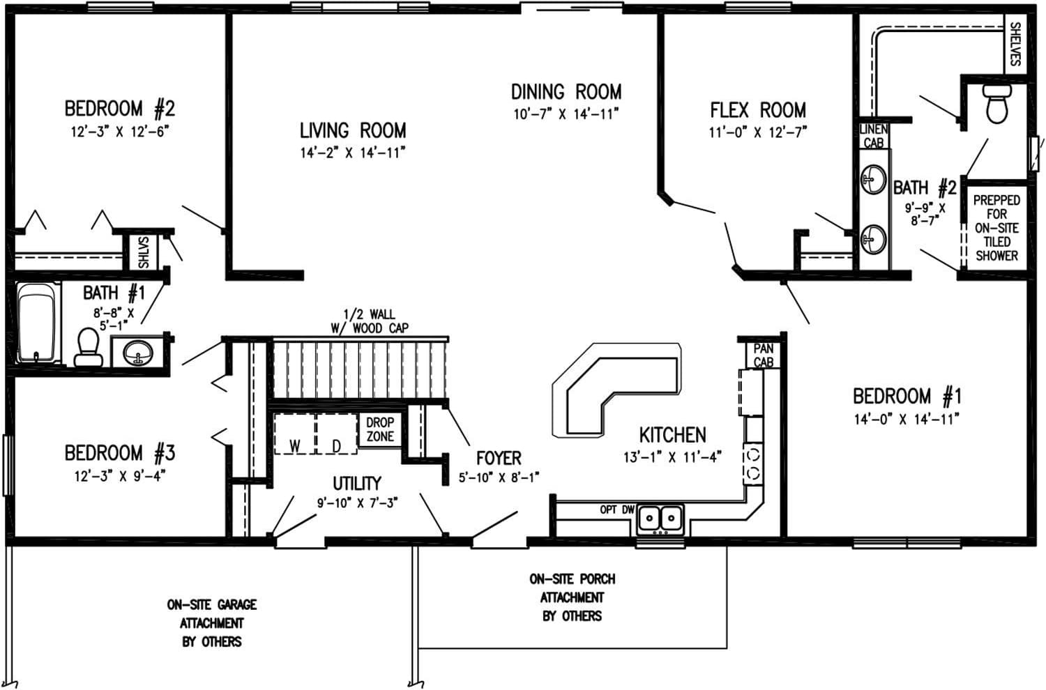 Marshall floor plan home features