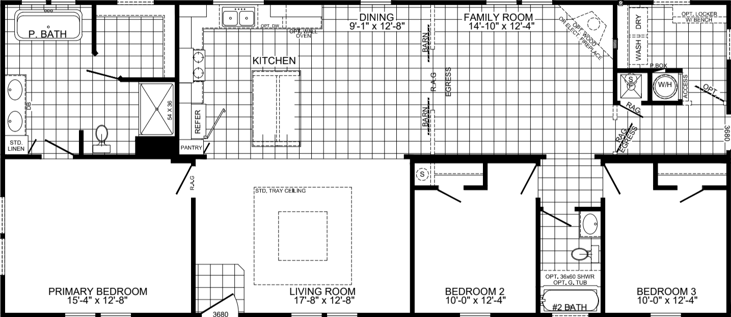 Freedom 2860520 floor plan home features