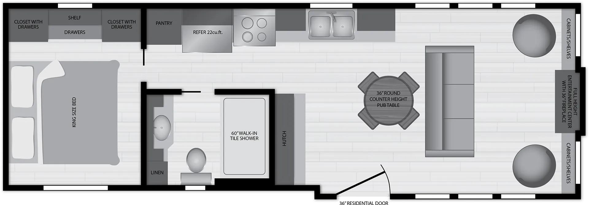 Eldorado 9010 floor plan home features