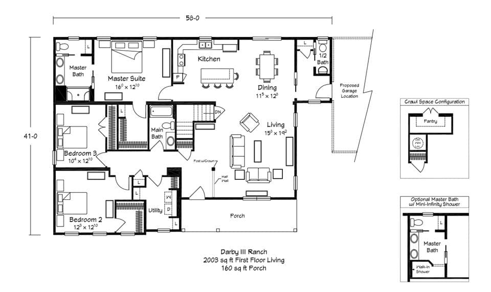 Darby iii floor plan home features