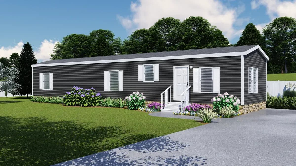 The lodge hero, elevation, and exterior home features