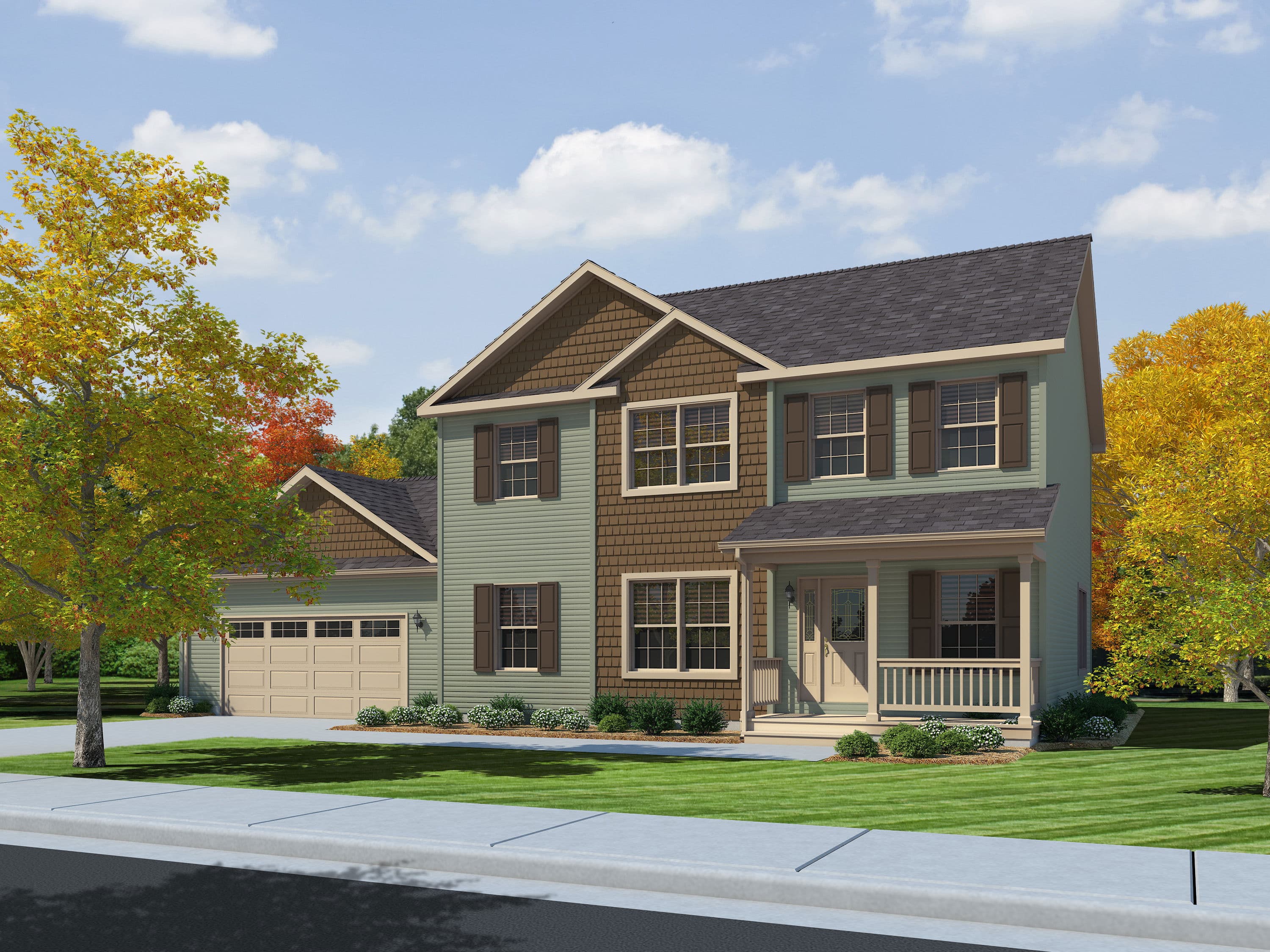 Ultra 2-story 6p2401-x hero, elevation, and exterior home features