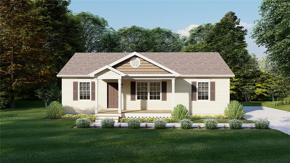 Avon hero, elevation, and exterior home features