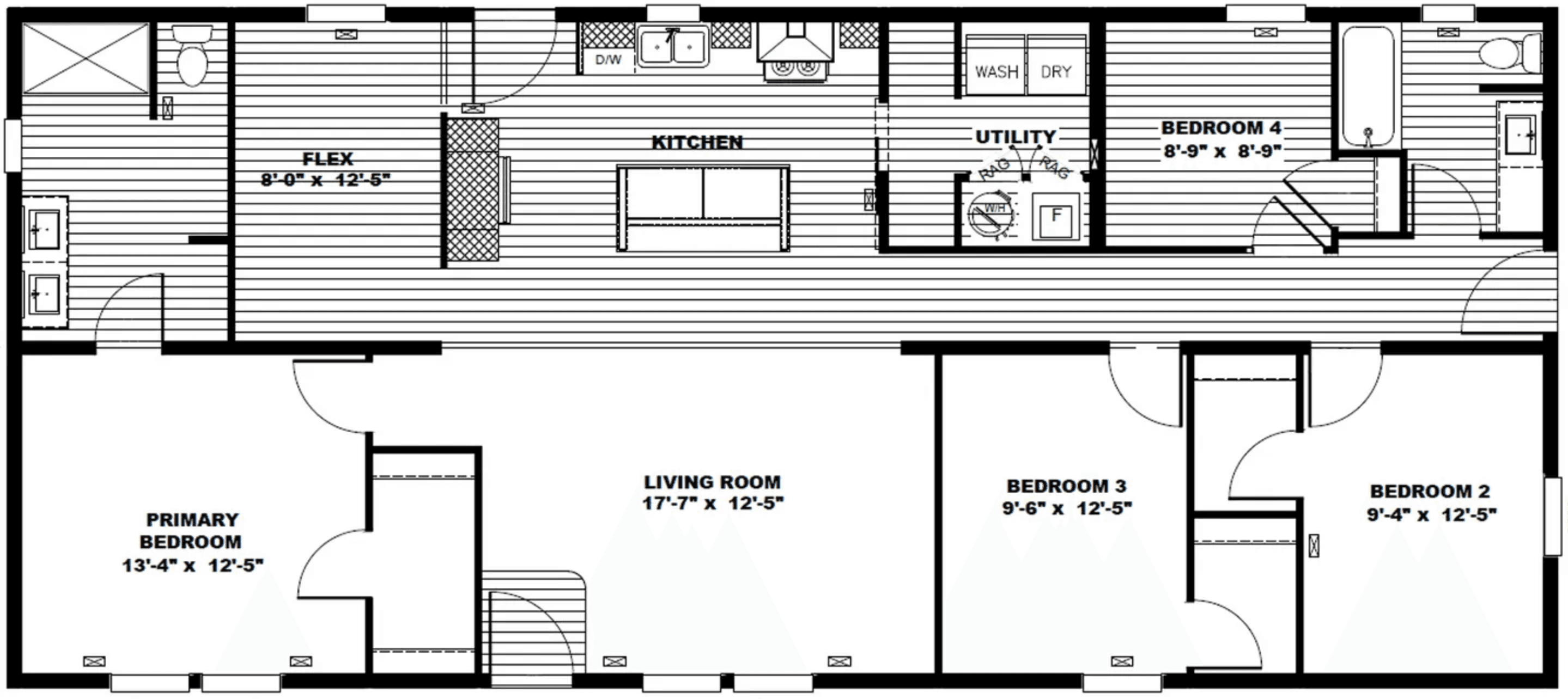 Lovely day floor plan home features