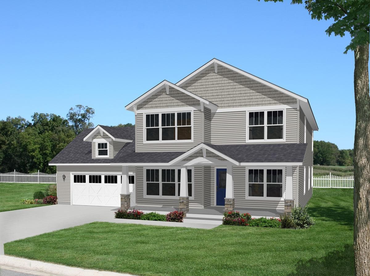 Fullerton hero, elevation, and exterior home features