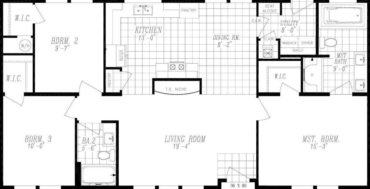 Marlette special 2852 floor plan home features
